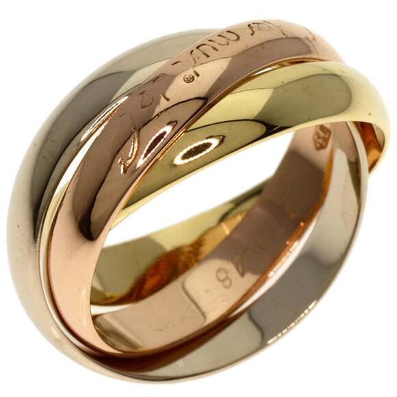CARTIER 18k Gold Trinity Ring #48 - Picture 2 of 6